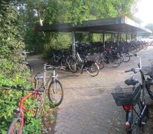 Fahrradstand an der Europaschule