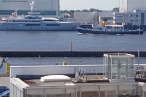 Blick auf den Hafen Lemwerder