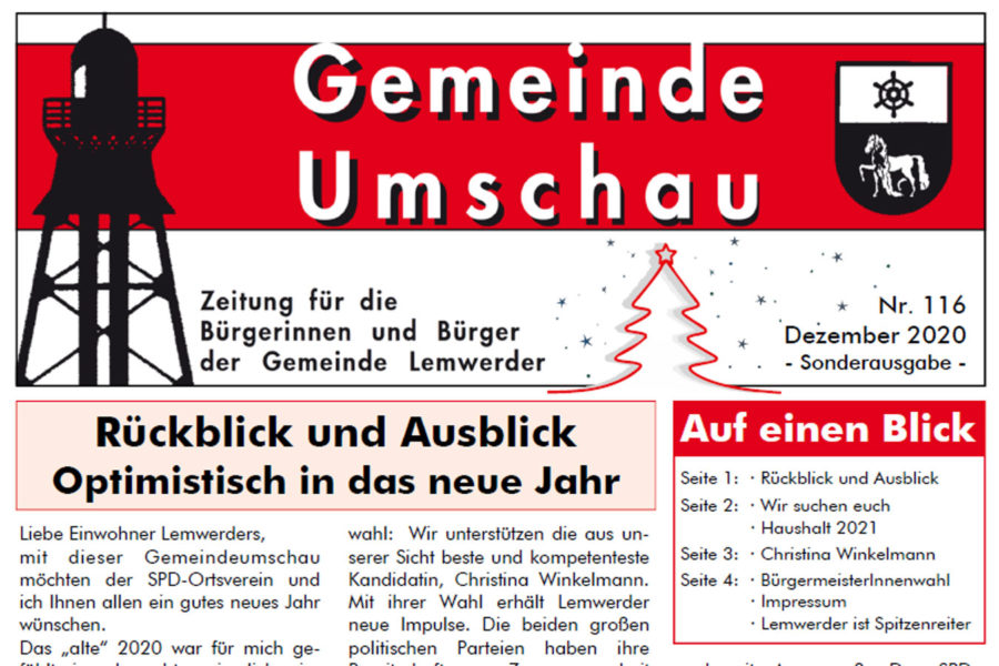 Kopf der Gemeinde-Umschau